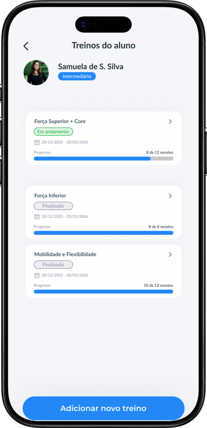 App Detalhes Treino